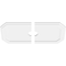 Ekena Millwork Emerald Architectural Grade PVC Ceiling Medallion, 28"W x 14"H x 3"ID x 9 3/4"C x 1"P, Two-Piece CMP28X14ED2-03000 - alternate 3